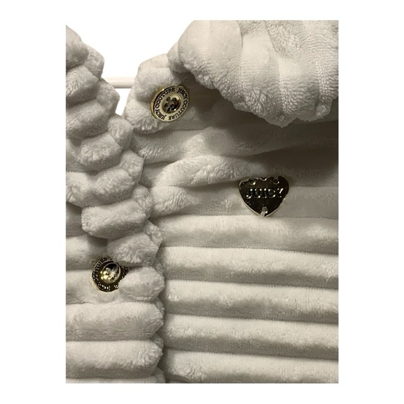 Girls Juicy Couture Textural Button Front Coat Sz 7 - Picture 3 of 4